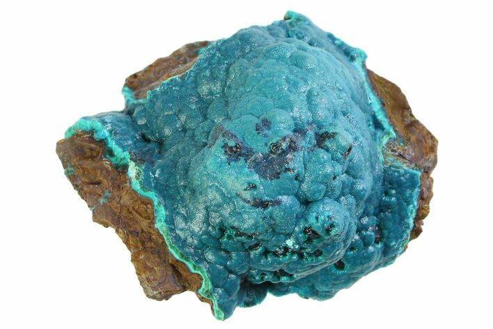 Vibrant Teal Chrysocolla Formation - Peru #358682